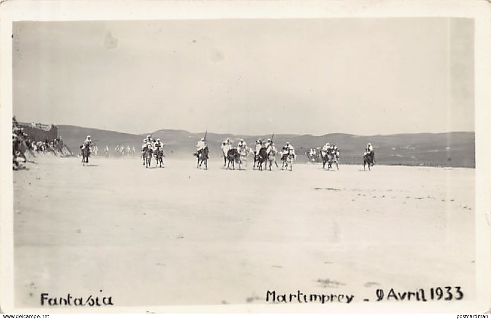 Maroc - MARTIMPREY DU KISS - Fantasia Du 9 Avril 1933 - CARTE PHOTO - Ed. Inconnu  - Other & Unclassified