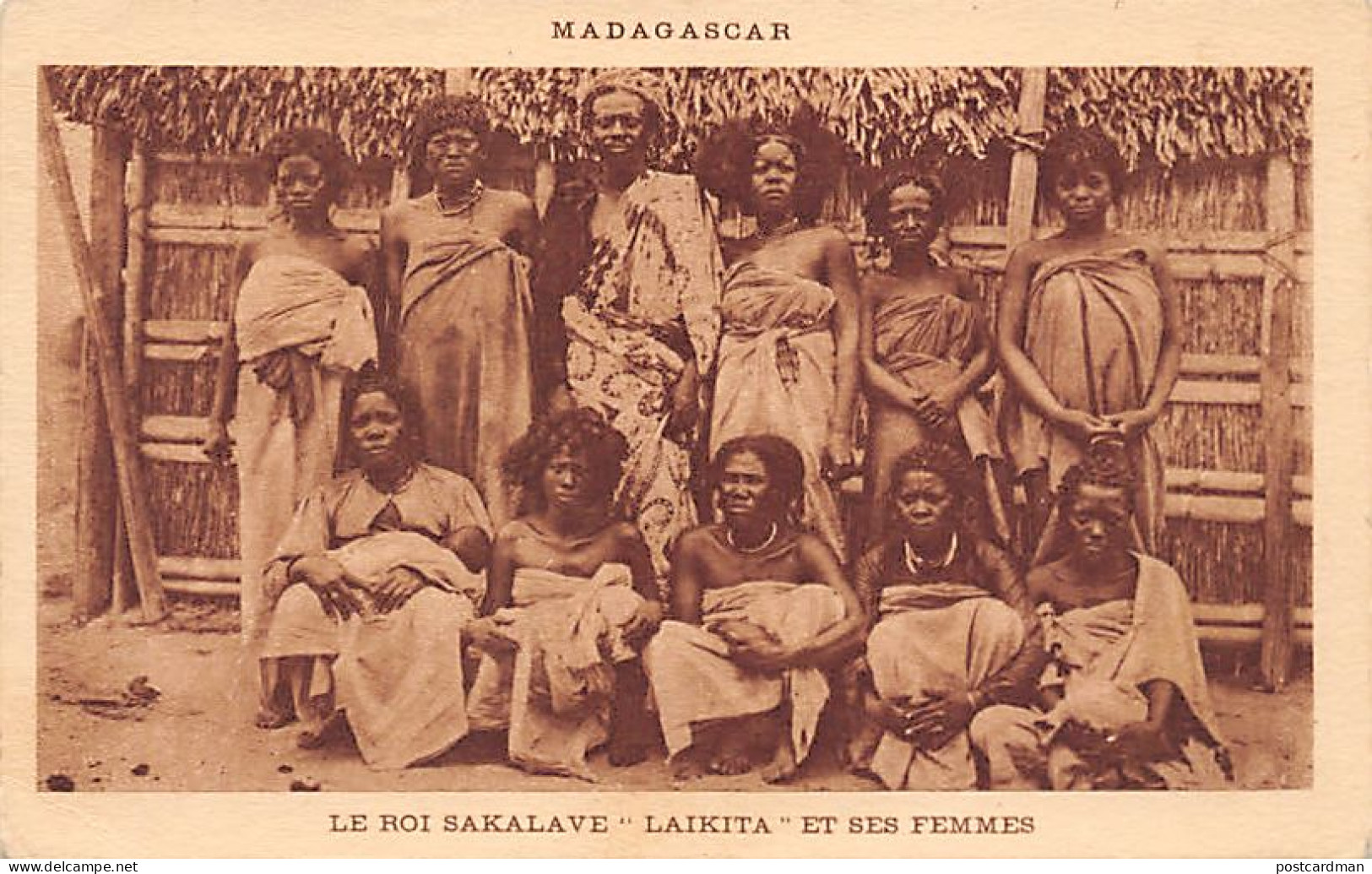 Madagascar - Le Roi Sakalave Laikita Et Ses Femmes - Ed. Colonel Vuillemin  - Madagaskar