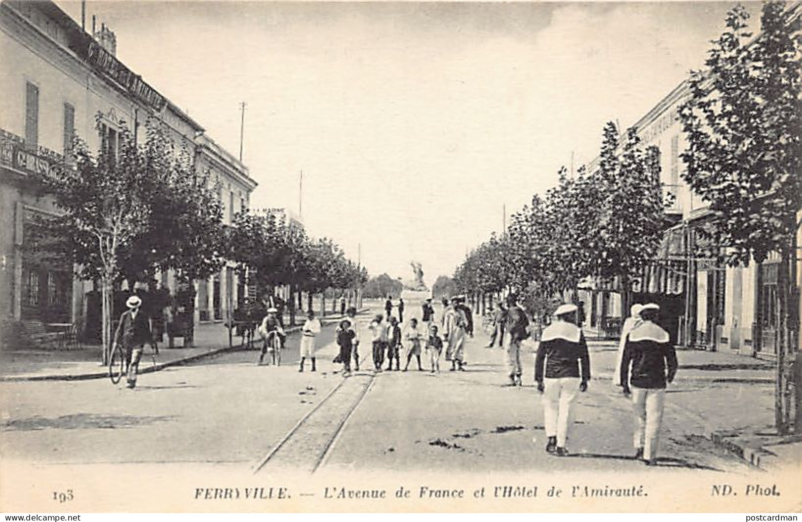 Tunisie - FERRYVILLE - L'avenue De France Et L'Hôtel De L'Amirauté - Ed. Neurdei - Tunisia