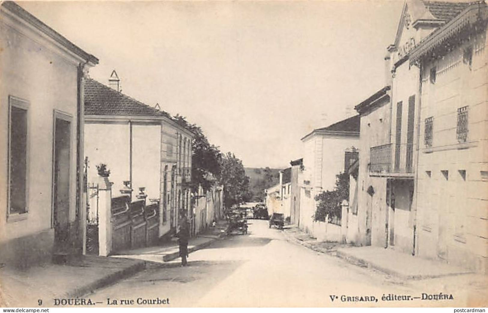 Algérie - DOUÉRA - La Rue Courbet - Ed. Veuve Grisard 9 - Other & Unclassified