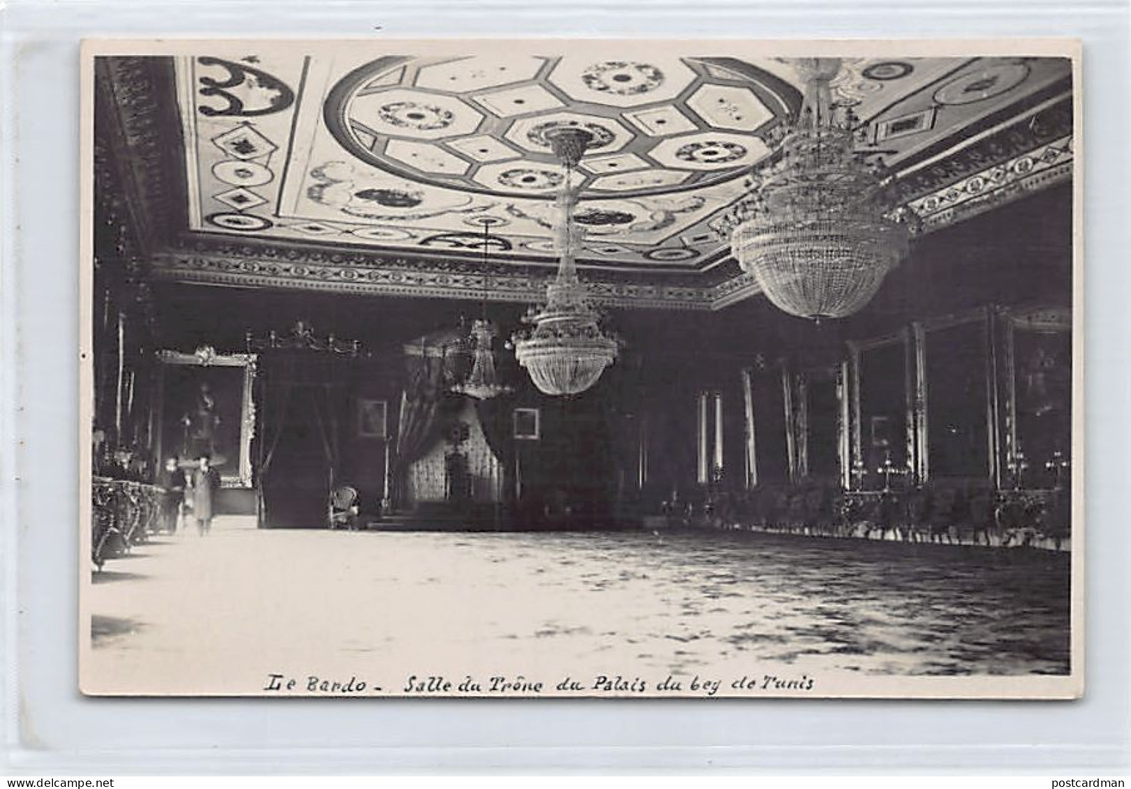 Tunisie - TUNIS - Le Bardo - Salle Du Trône Du Palais Du Bey - CARTE PHOTO - Ed. Inconnu  - Tunisie