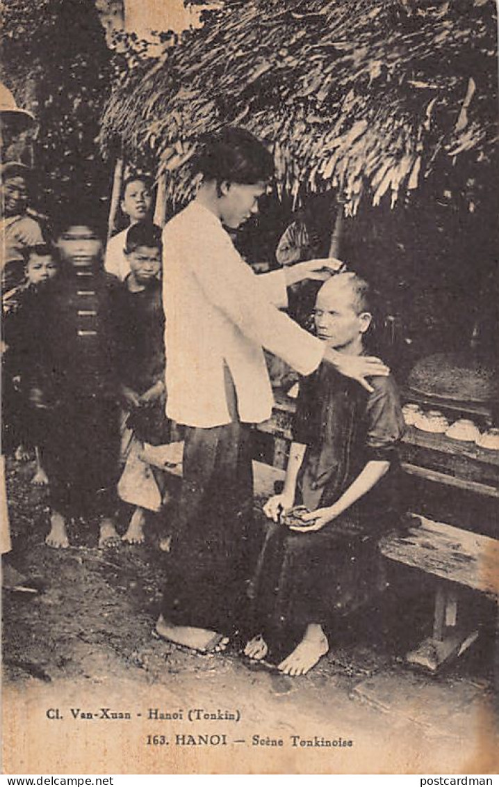 Vietnam - HANOI - Scène Tonkinoise - Coiffure - VOIR LES SCANS POUR L'ÉTAT - Ed. Van Xuan 163 - Vietnam