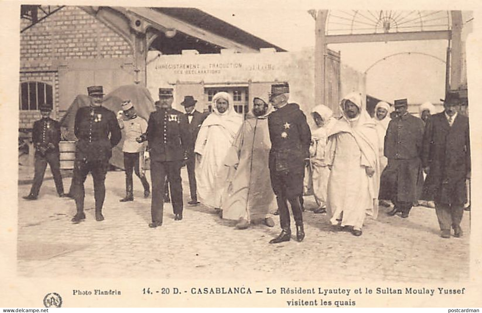 Maroc - CASABLANCA - Le Résident-Général Lyautey Et Le Sultan Moulay Youssef Vis - Casablanca