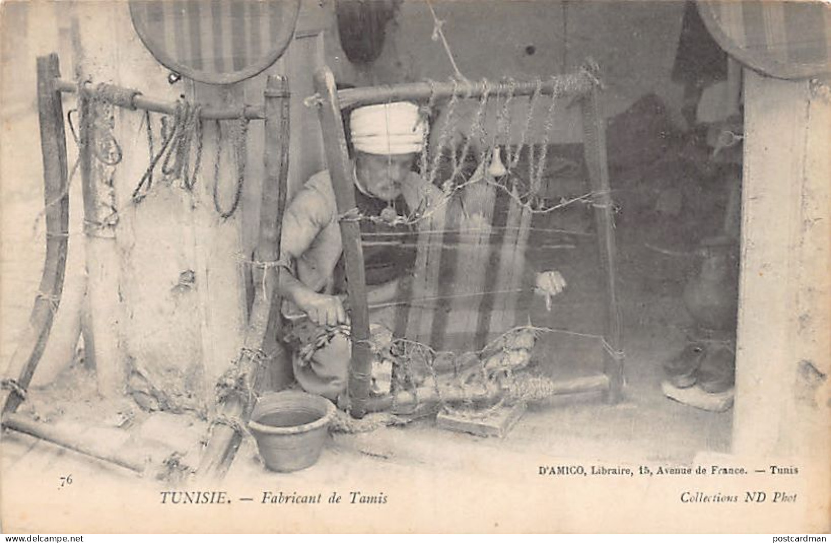 Tunisie - Fabricant De Tamis - Ed. ND Phot. Neurdein 76 D'Amico Libraire - Tunisie