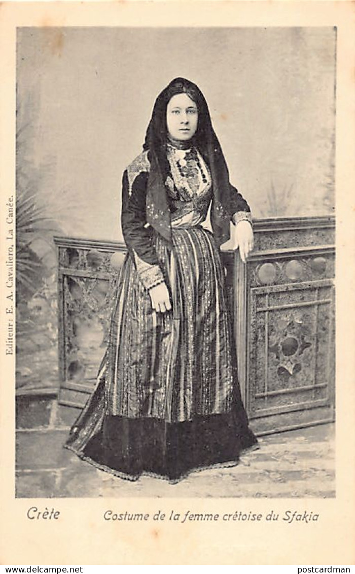 Crete - Woman From Sfakia - Ed. E. A. Cavaliero  - Grèce