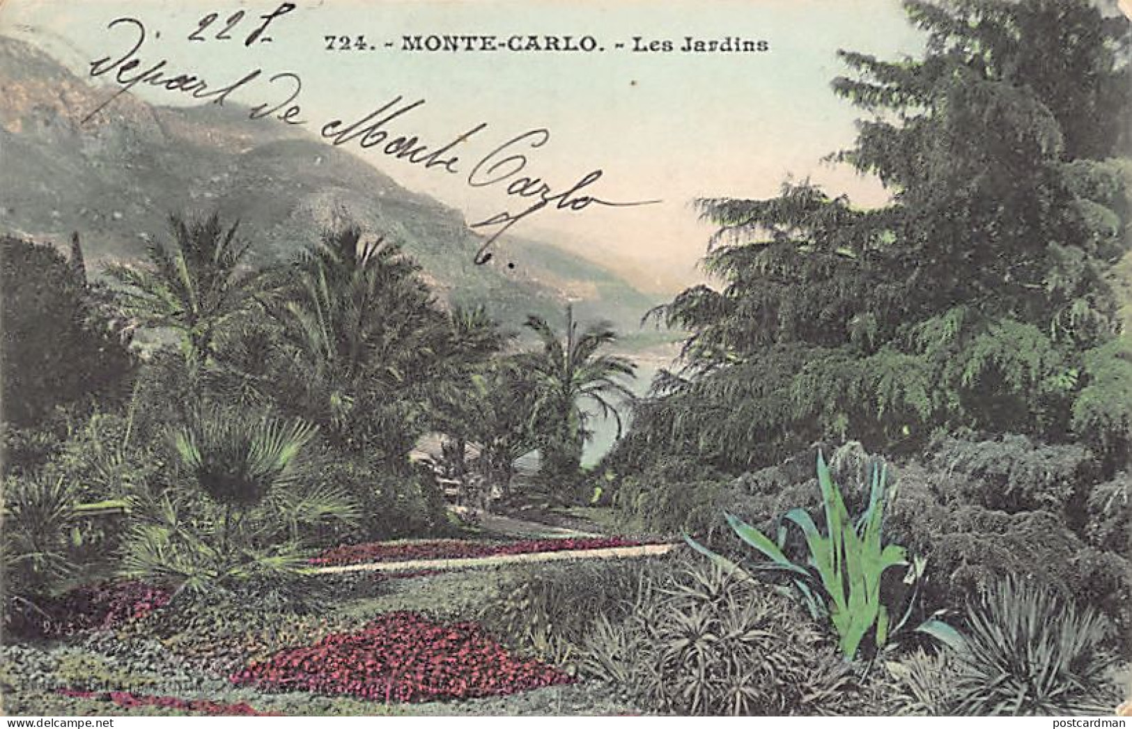 MONTE CARLO - Les Jardins - Ed. Giletta 724 - Autres & Non Classés