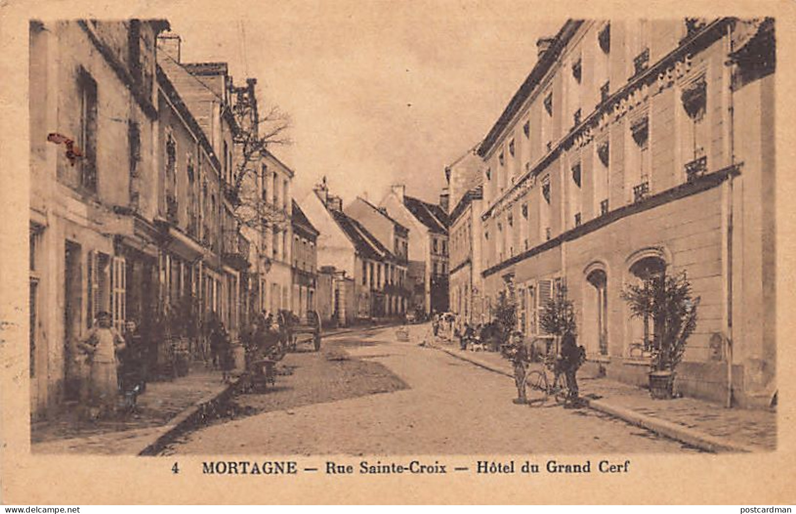 MORTAGNE (61) Rue Sainte-Croix - Hôtel Du Grand Cerf - Ed. Gérault 4 - Mortagne Au Perche