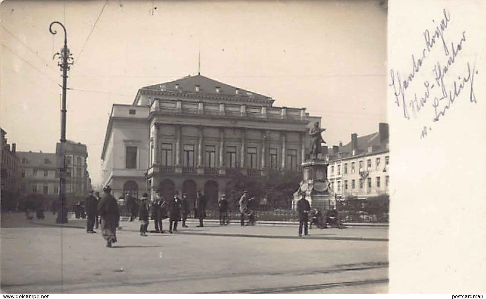Belgique - LIÈGE - Théâtre De La Place, Place De L'Yser, Pendant La Première Guerre Mondiale - CARTE PHOTO - Liege
