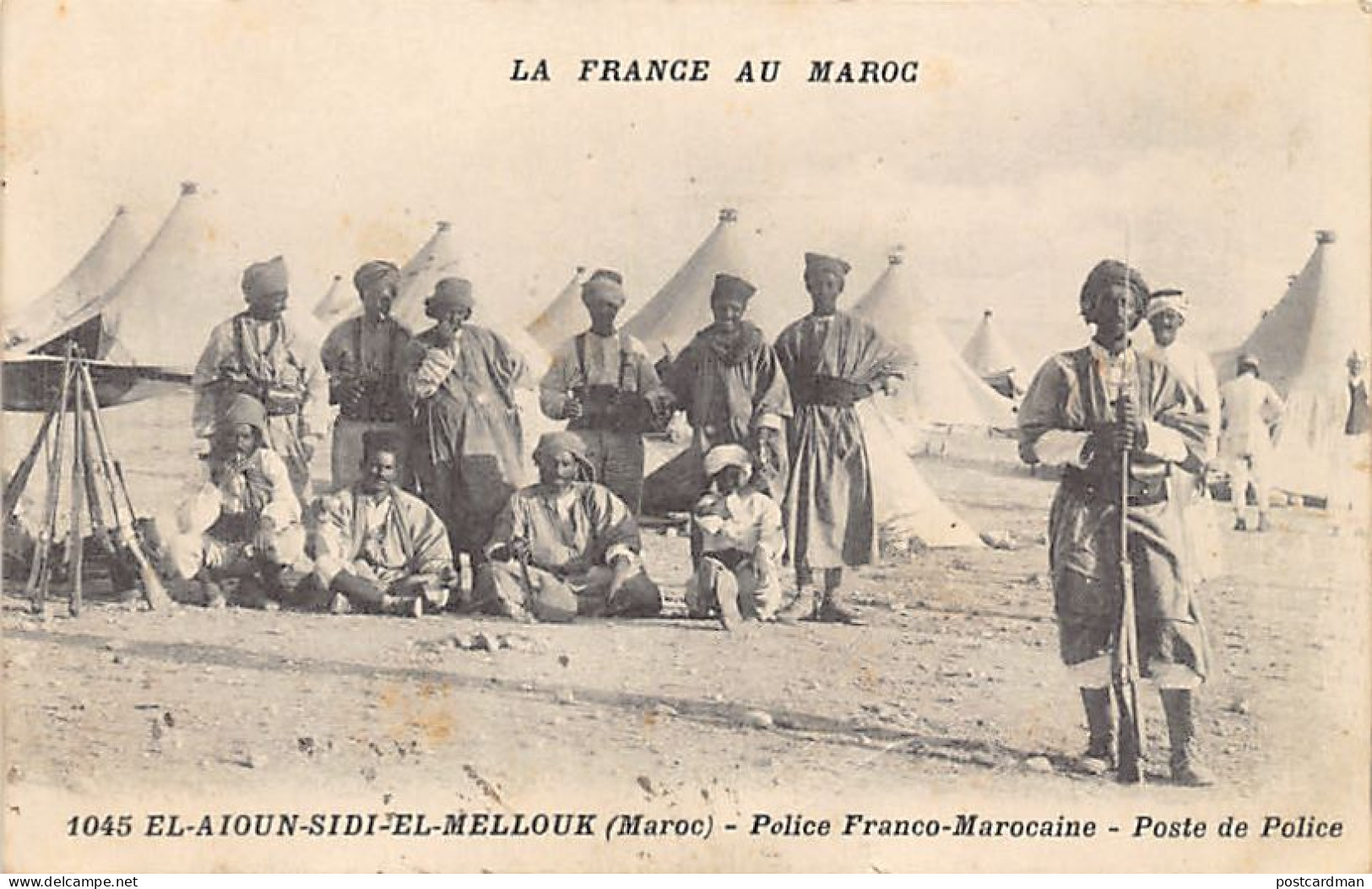 Maroc - EL AIOUN SIDI EL MELLOUK - Police Franco-Marocaine - Poste De Police - Ed. Boumendil 1045 - Autres & Non Classés