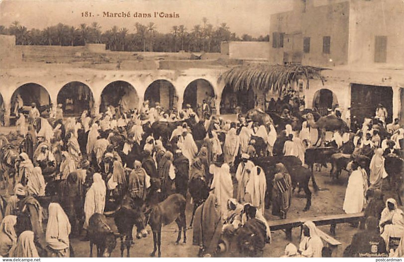 Tunisie - Marché Dans L'Oasis - Ed. Lehnert & Landrock 181 - Tunisia