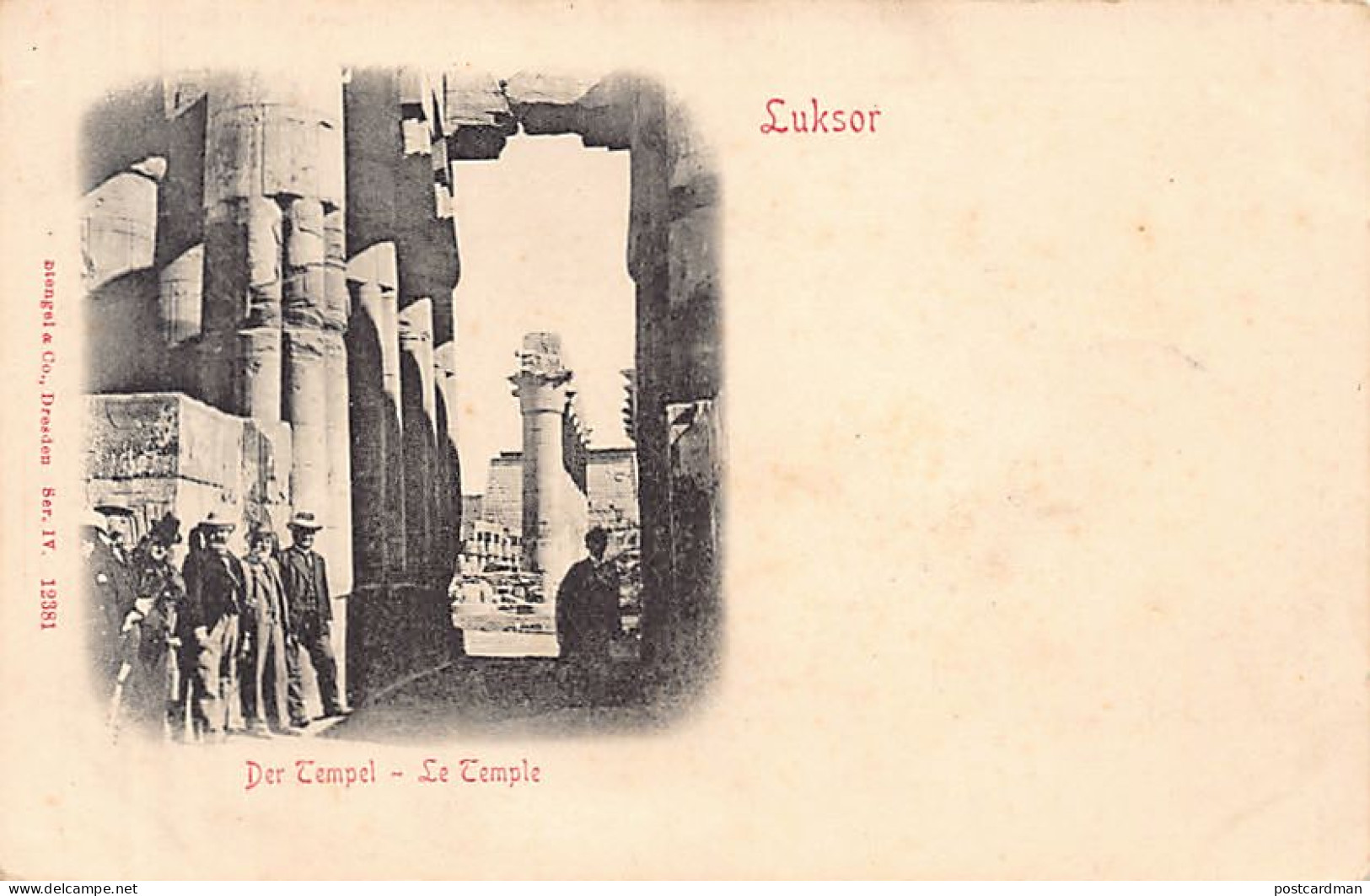 Egypt - LUXOR - The Temple - Publ. Stengel & Co. 12381 - Autres & Non Classés