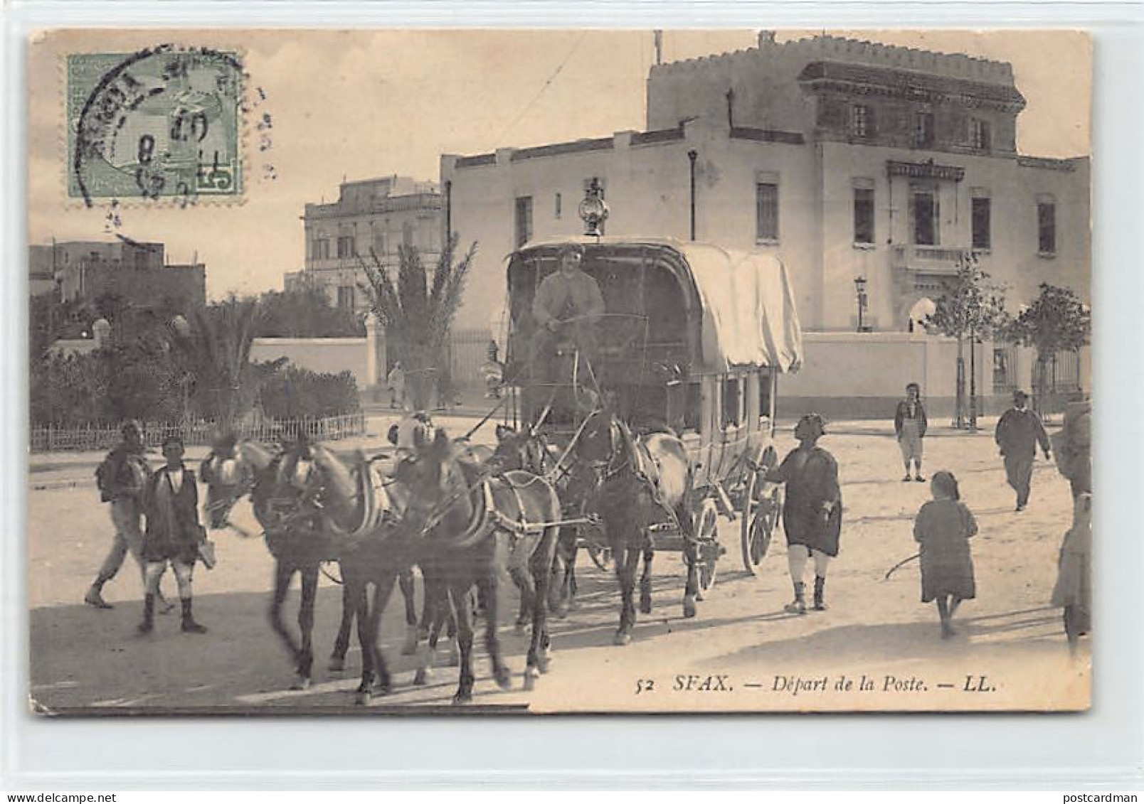 Tunisie - SFAX - Départ De La Poste - Diligence - Tunesien