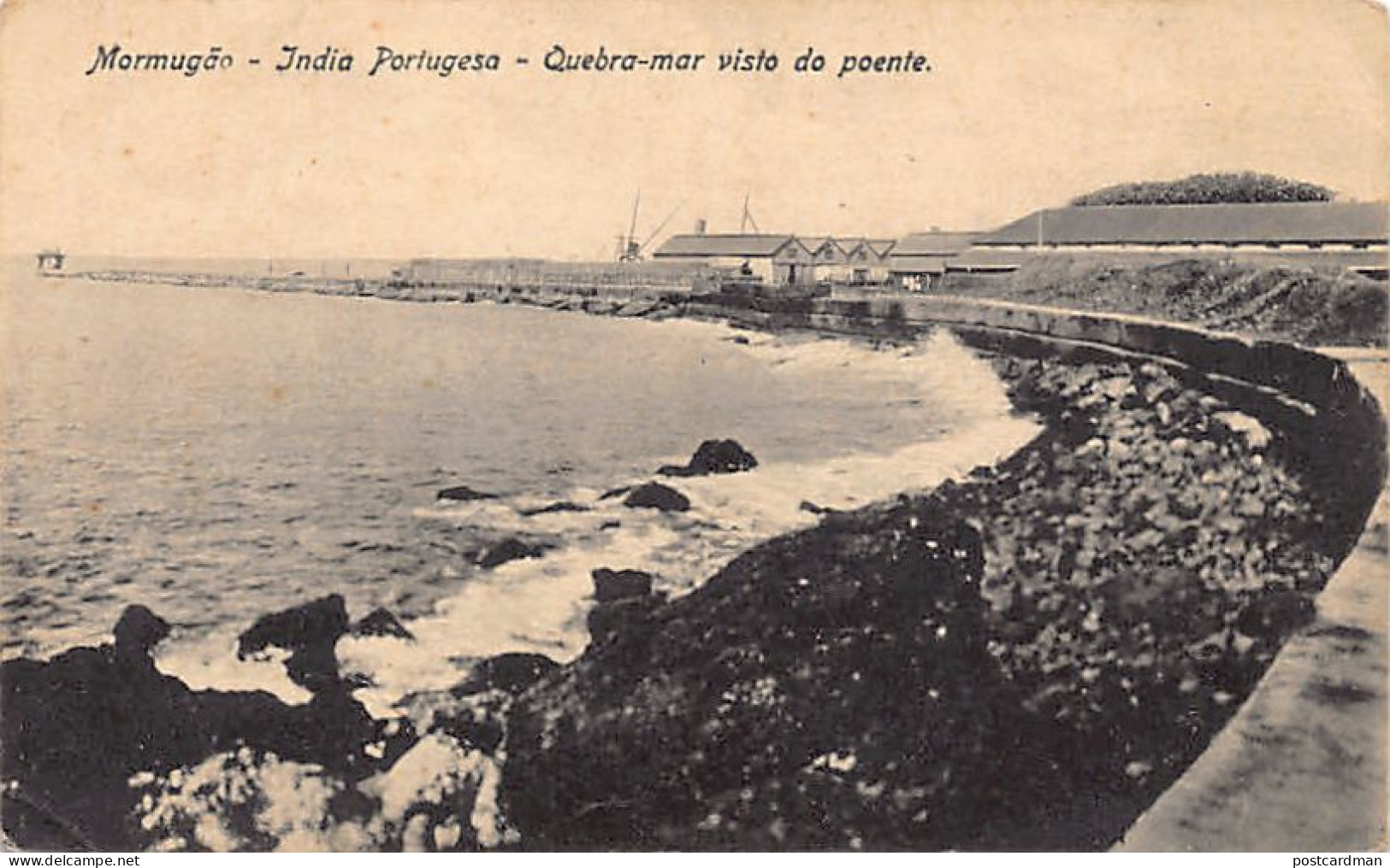 India - GOA Mormugão (Portuguese India) - Breakwater Seen From The West - Inde