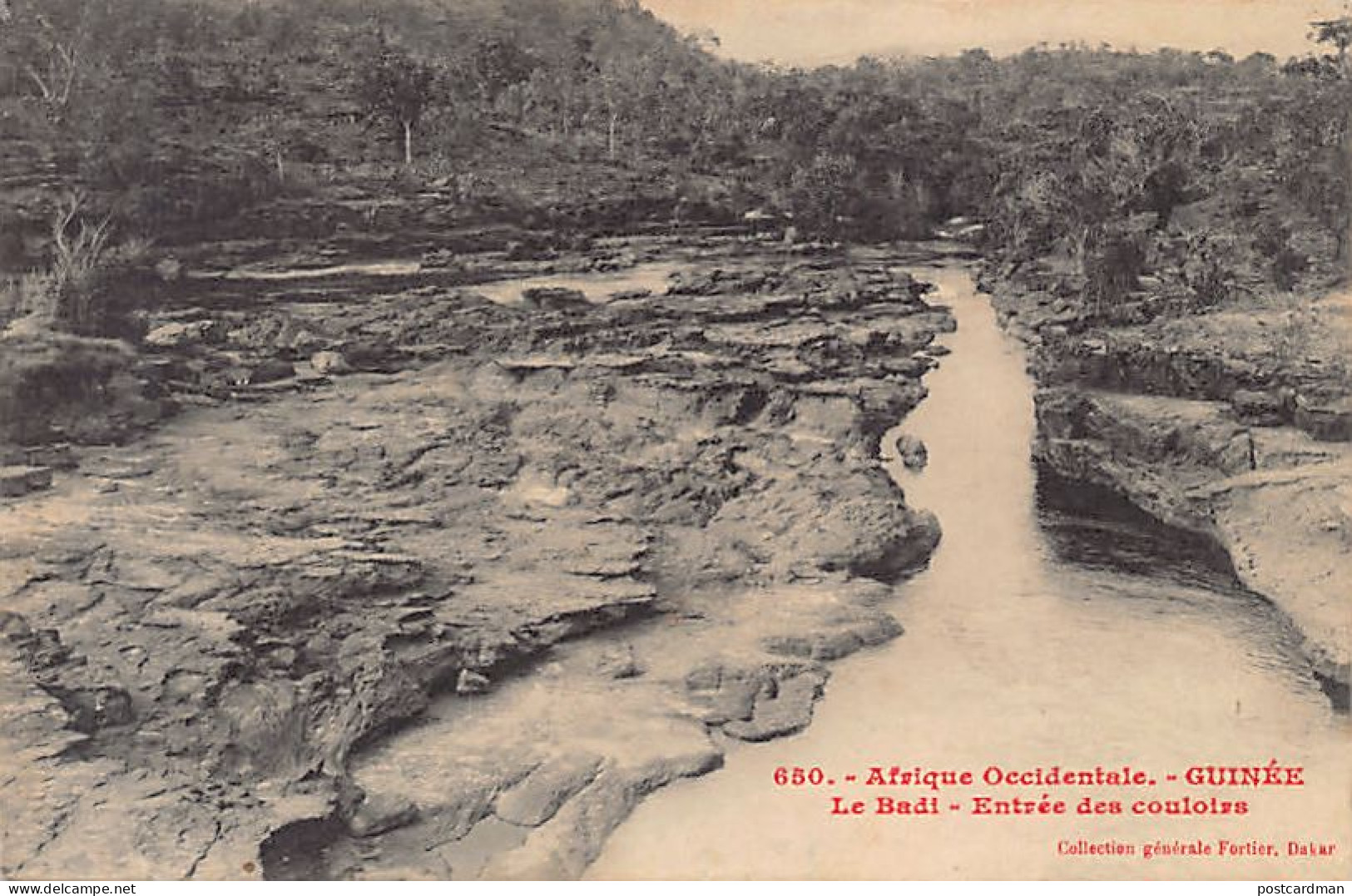 Guinée Conakry - Le Fleuve Badi - Entrée Des Couloirs - Ed. Fortier 650 - Guinea