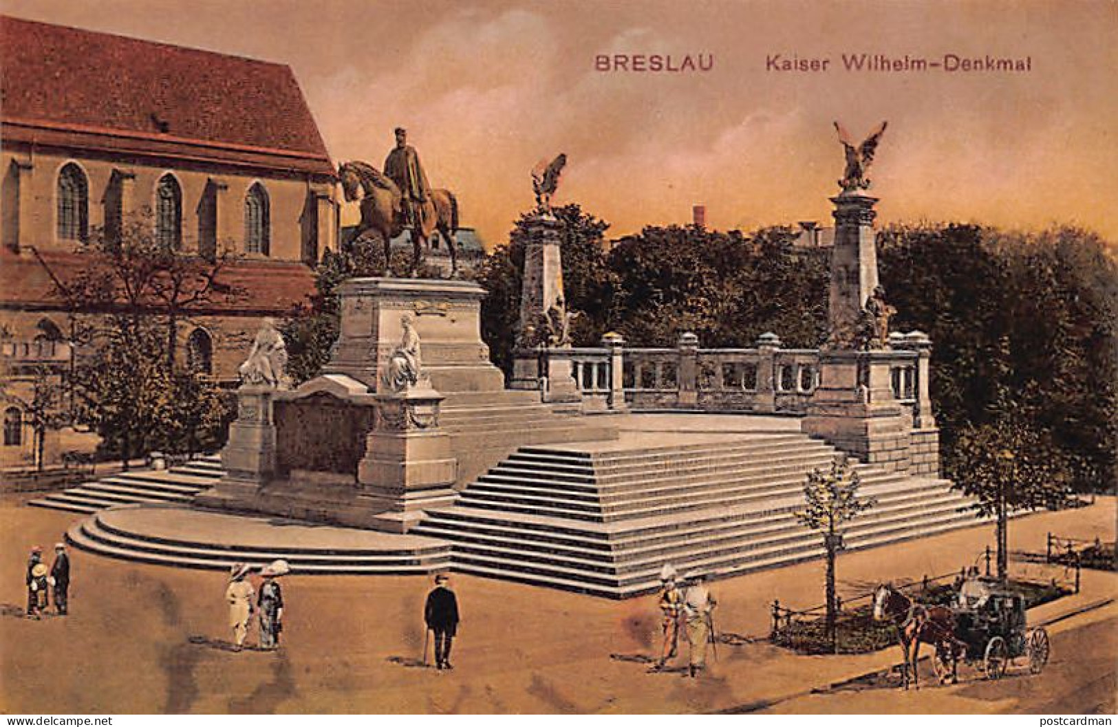 POLSKA Poland - WROCŁAW Breslau - Kaiser Wilhelm-Denkmal - Pologne
