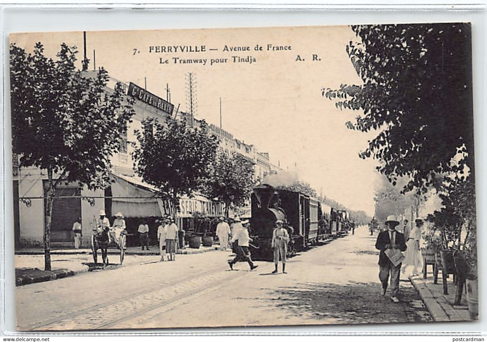 Ferryville MENZEL BOURGUIBA - Tramway Pour Tinja, Avenue De France - Tunisie