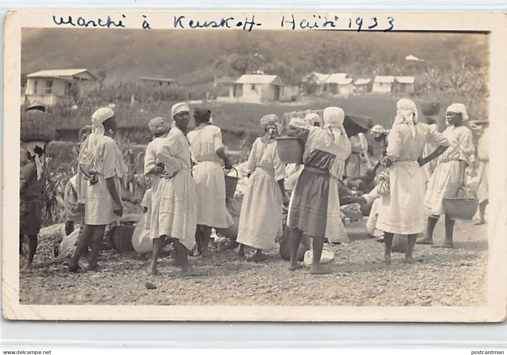 Haiti - KENSCOFF - Market, Year 1933 - PHOTOGRAPH - Publ. Unknown  - Haiti