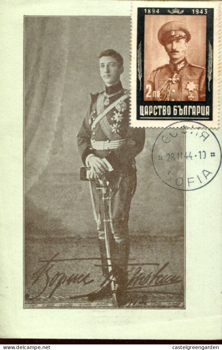 X0627 Bulgaria, Maximum 28.II.1944  Zar Boris III. - Lettres & Documents