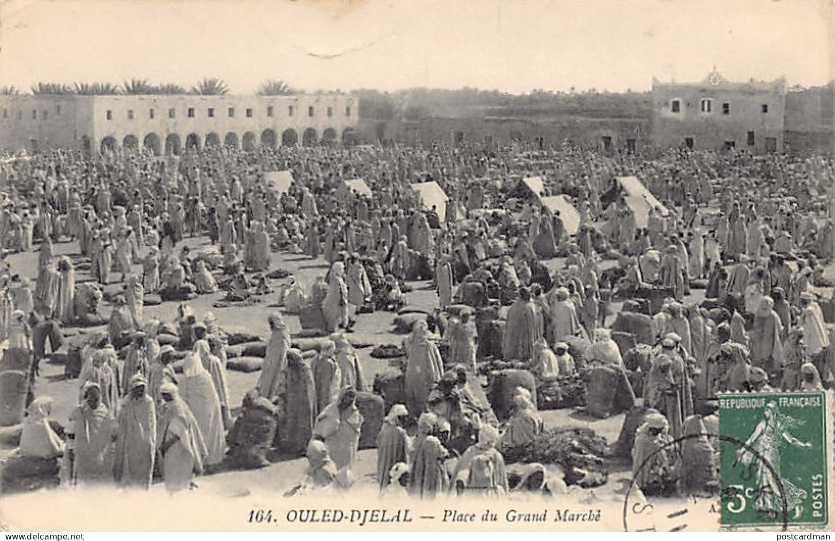 OULED DJELAL - Place Du Grand Marché - Autres & Non Classés