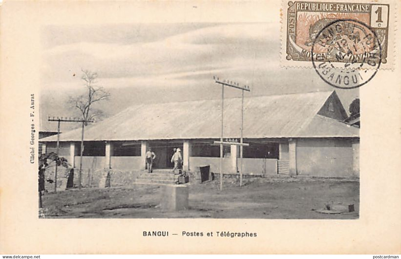 Centrafrique - BANGUI - Postes & Télégraphes - Ed. F. Aurat  - Centrafricaine (République)