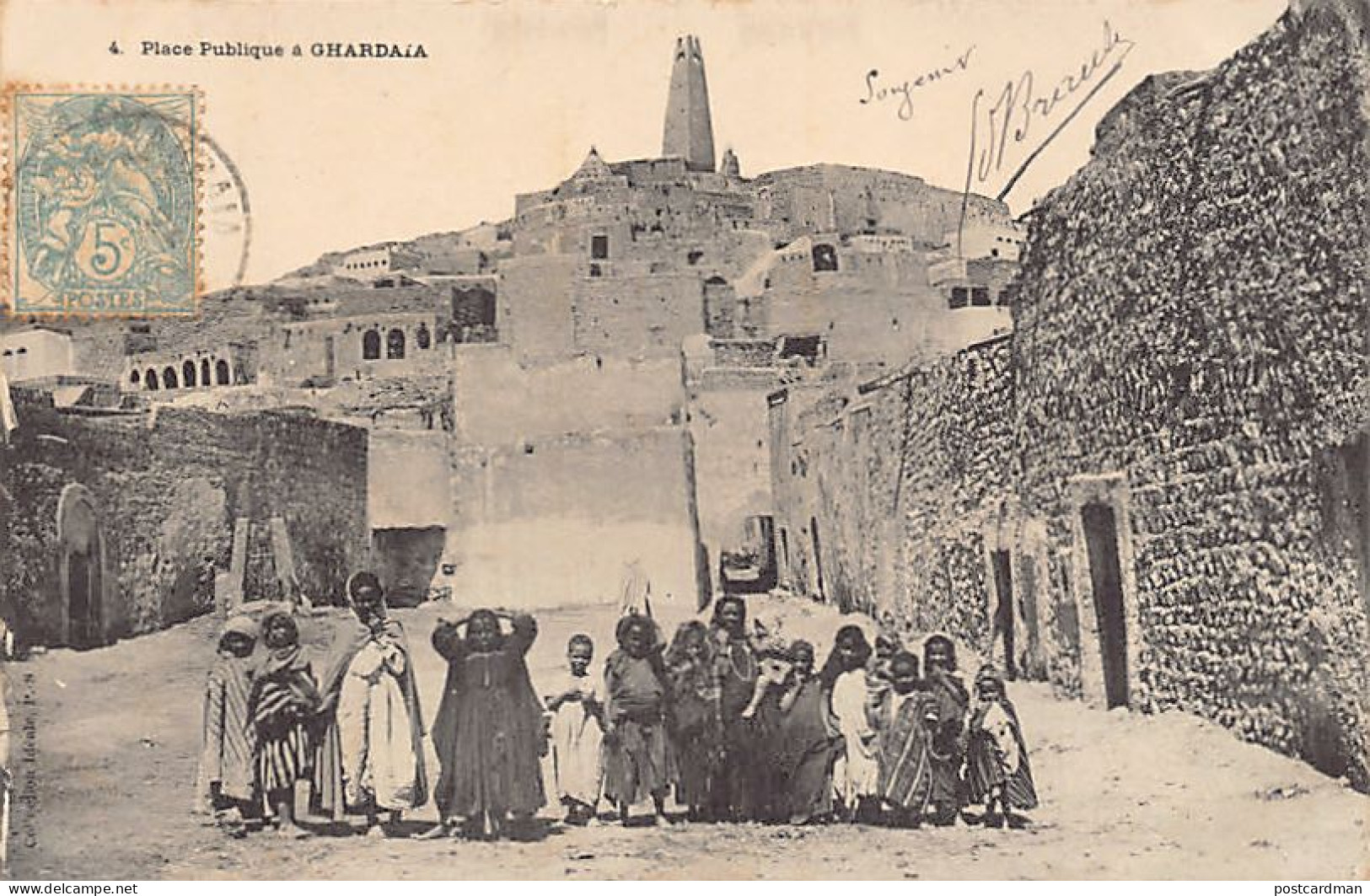 GHARDAIA - Place Publique - Groupe D'enfants - Ghardaia