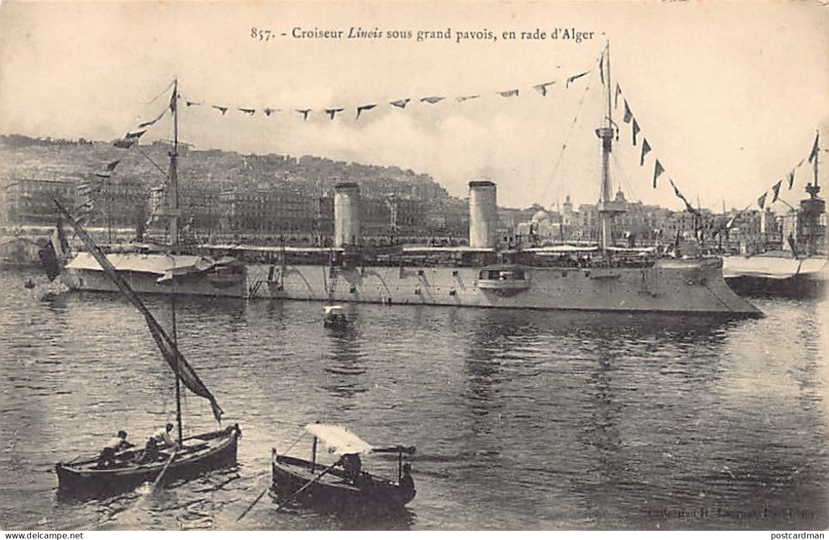 Algérie - ALGER - Croiseur Linois Sous Grand Pavois - Ed. H. Laurent 857 - Algiers