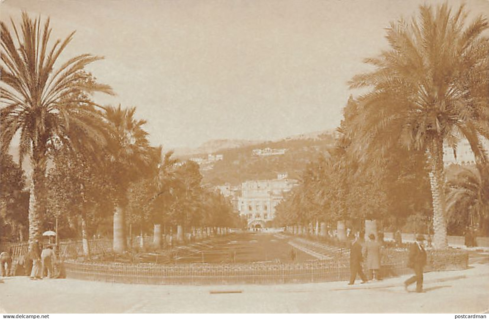 MONACO - Carte Photo Année 1901 Boulevard Vers Le Nouvel Hôtel De Paris - Ed. Inconnu  - Autres & Non Classés