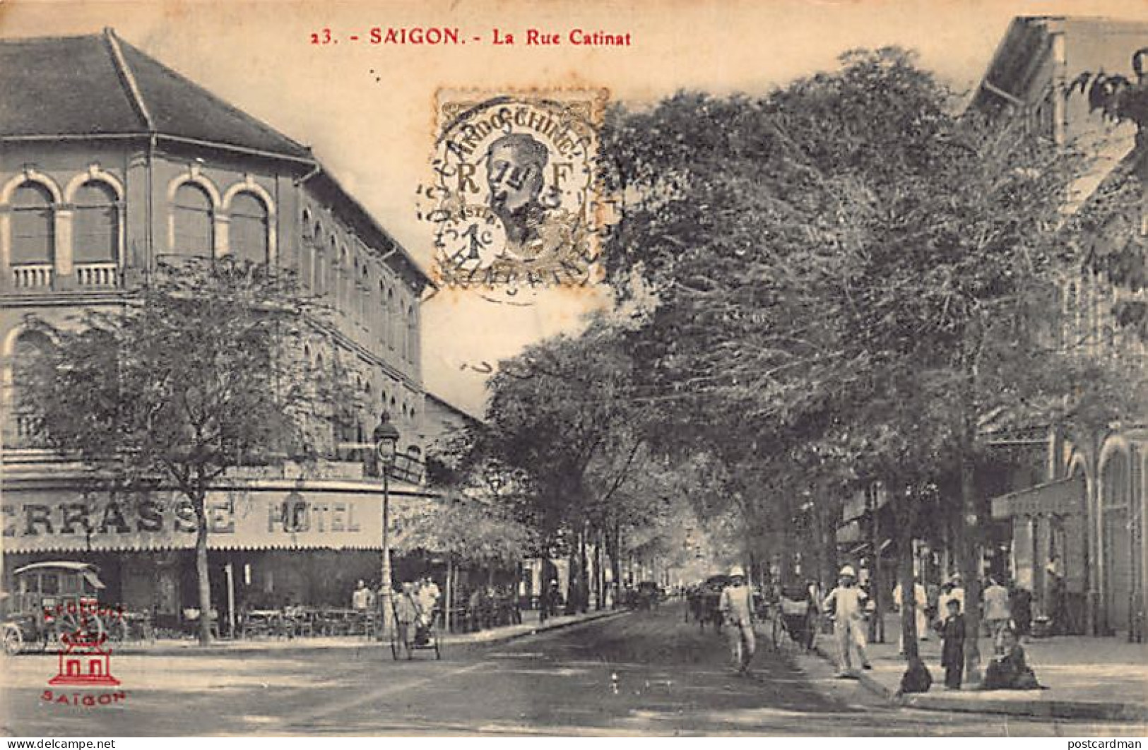 Viet-Nam - SAIGON - La Rue Catinat - Ed. A. F. Decoly 23 - Viêt-Nam