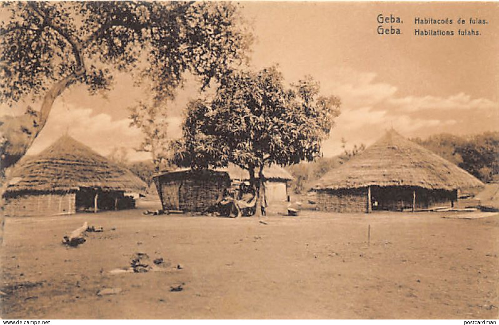 Guinea Bissau - GEBA - Fula Dwellings - Publ. Unknown  - Guinea-Bissau