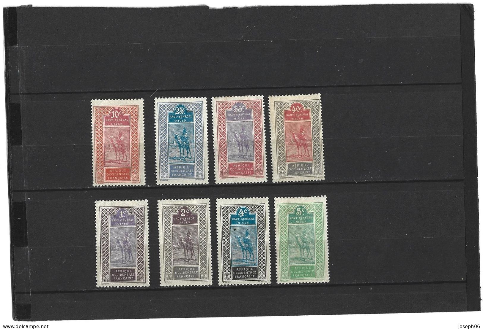 HAUT - SENEGAL & NIGER   1914 - 17   Y.T. N° 18  à  34  Incomplet  NEUF* - Unused Stamps