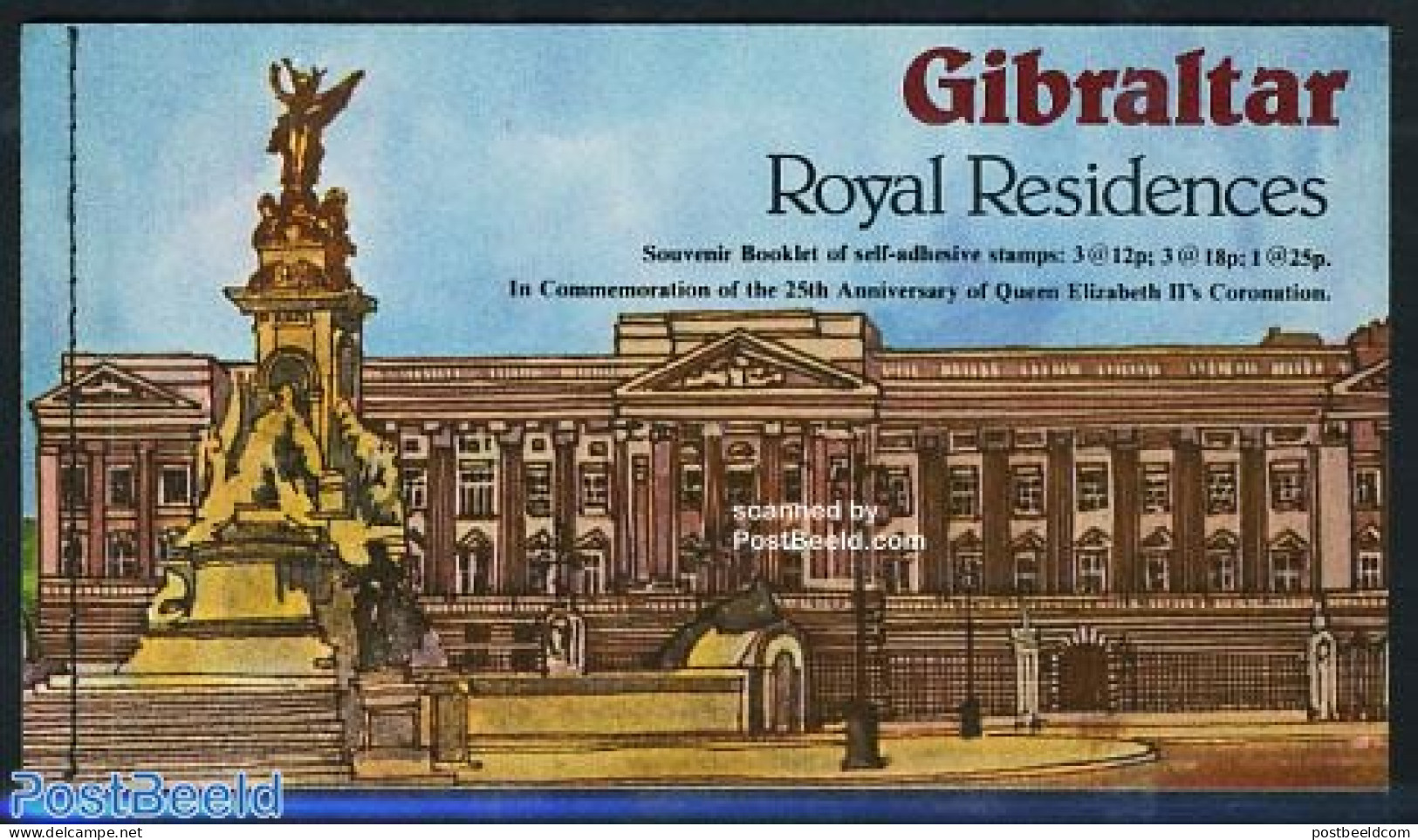 Gibraltar 1978 Silver Coronation, Castles Booklet, Mint NH, History - Kings & Queens (Royalty) - Stamp Booklets - Art .. - Royalties, Royals