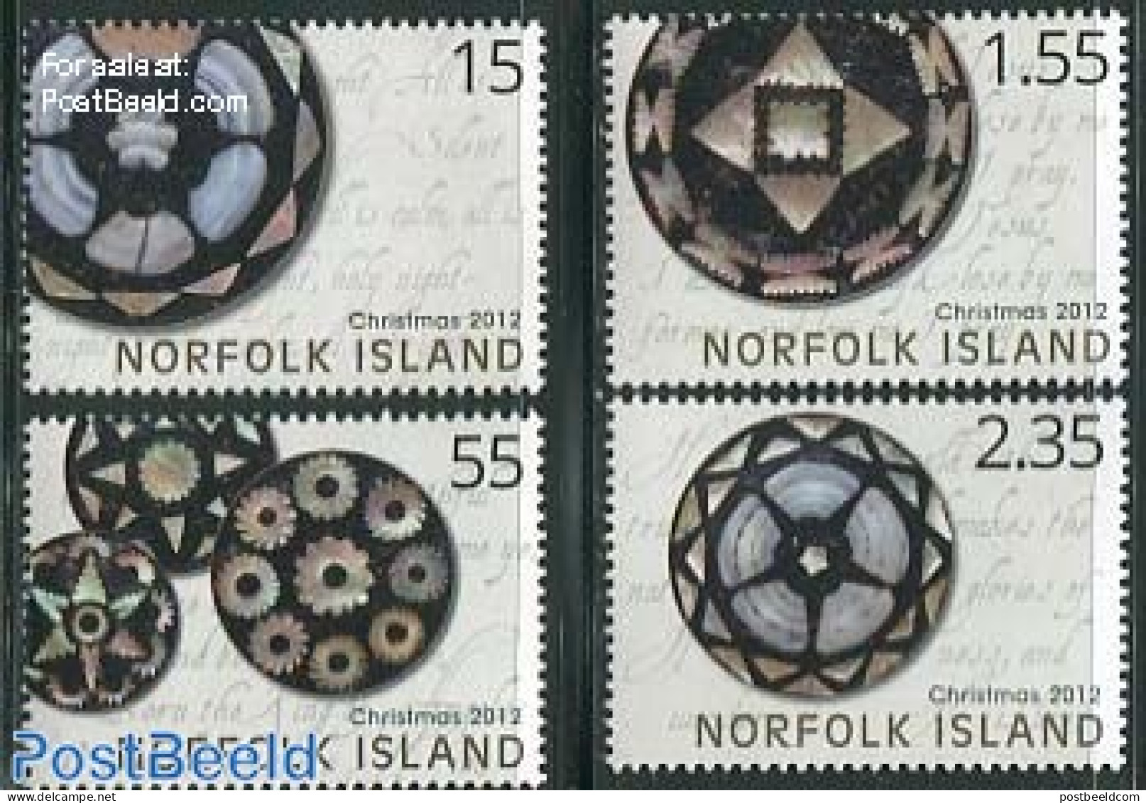 Norfolk Island 2012 Christmas 4v, Mint NH, Religion - Christmas - Noël