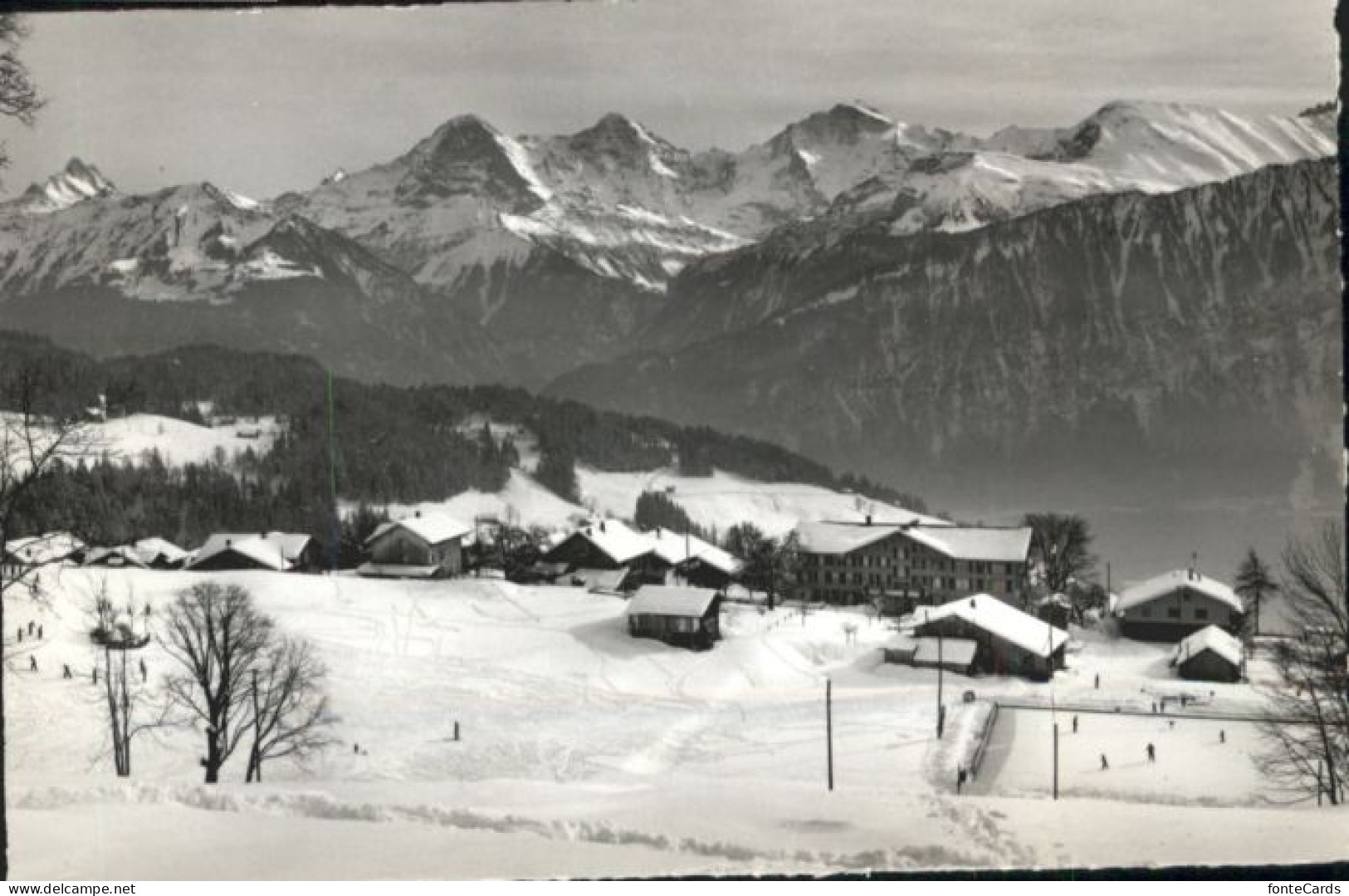 10845194 Beatenberg Beatenberg Schreckhorn Eiger Moench Jungfrau * Beatenberg - Autres & Non Classés