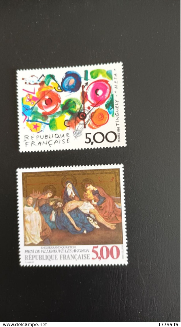 Année 1988 N° 2557** Et 2558**Série Oeuvres D'art - Unused Stamps