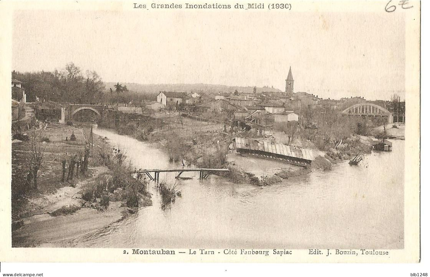 [82] Tarn Et Garonne Montauban Innondations De 1930 Faubourg Sapiac - Montauban