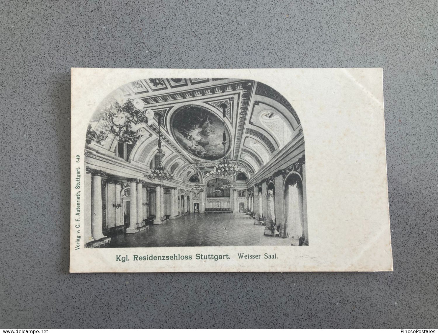 Kgl. Residenzschloss Stuttgart Weisser Saal Carte Postale Postcard - Stuttgart