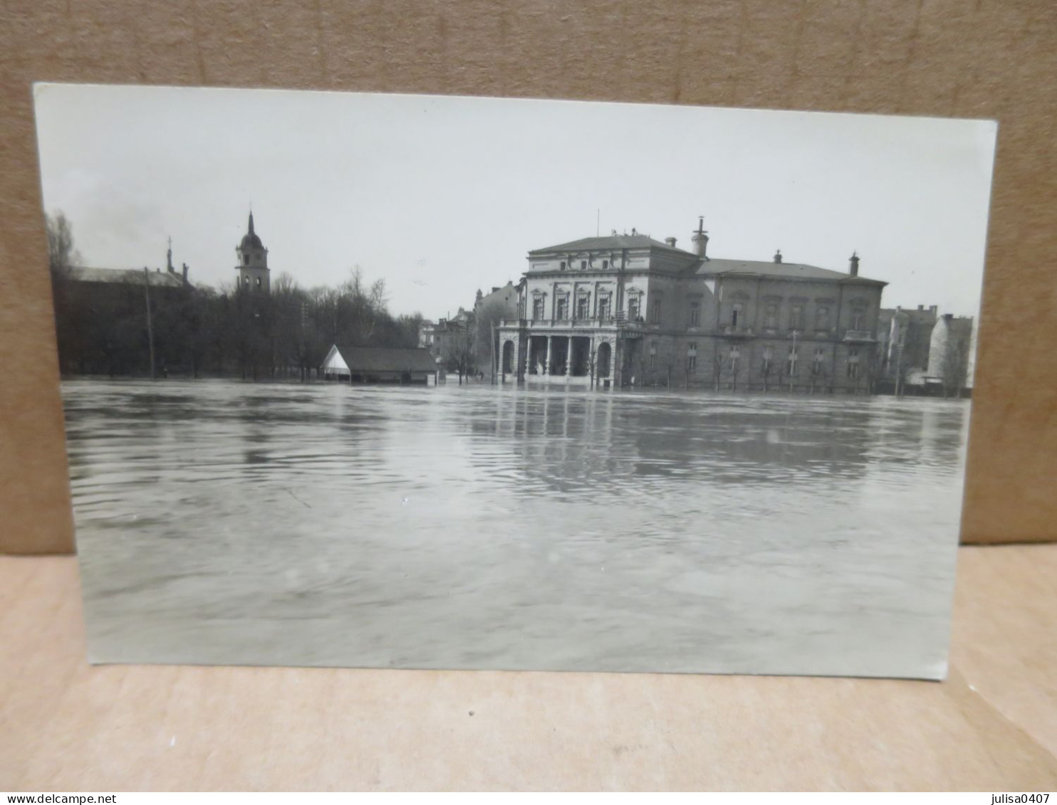 VILNIUS (Lituanie) Carte Photo Place Inondation Monument - Lituanie