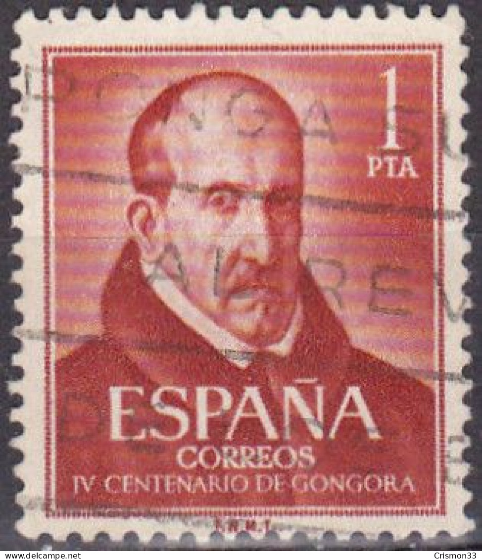 1961 - ESPAÑA -  IV CENTENARIO DEL NACIMIENTO DE LUIS DE GONGORA - EDIFIL 1370 - Gebruikt