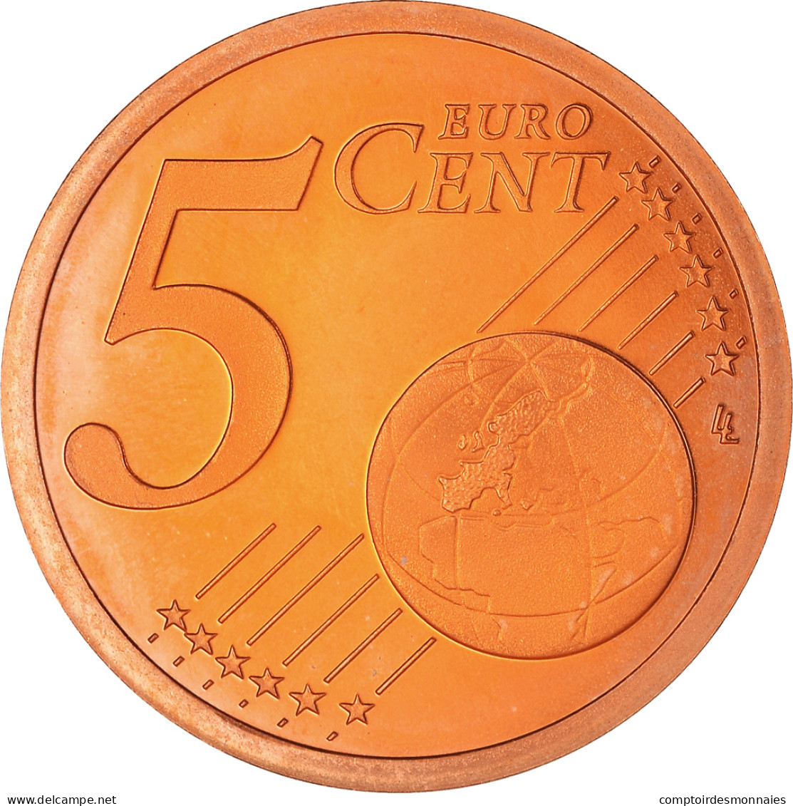 France, 5 Euro Cent, 1999, Paris, Proof / BE, FDC, Cuivre Plaqué Acier - Frankreich