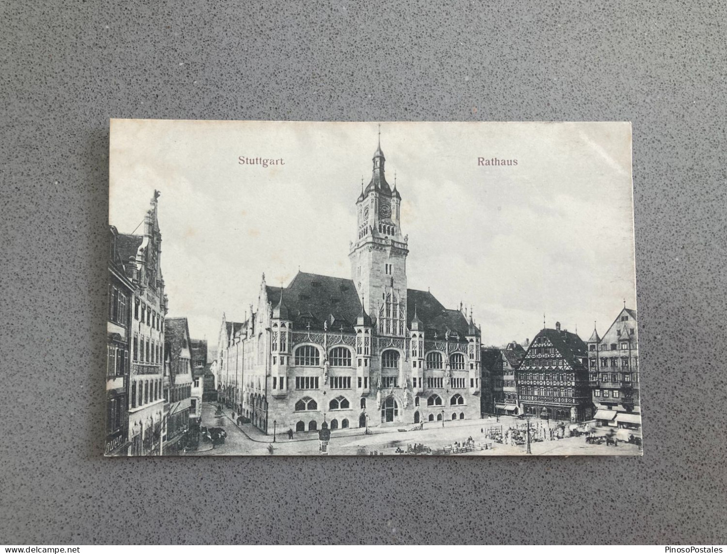 Stuttgart Rathaus Carte Postale Postcard - Stuttgart