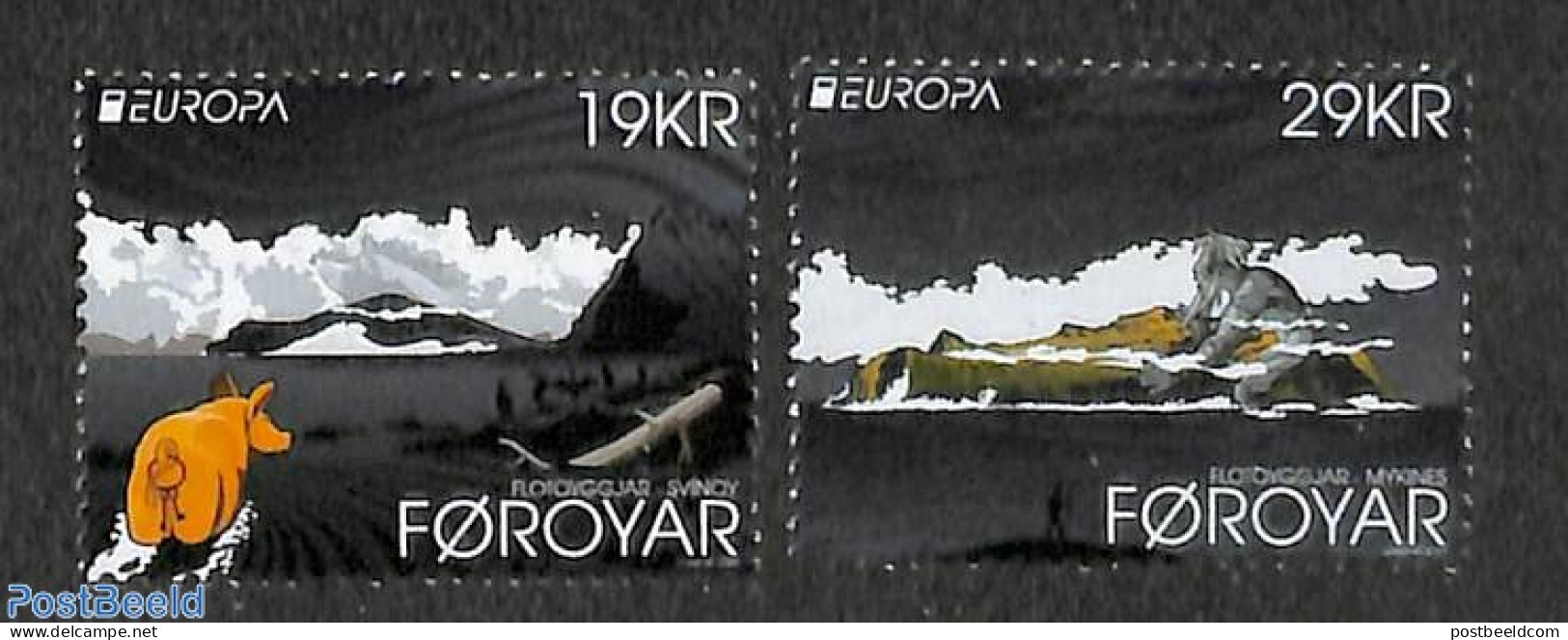 Faroe Islands 2022 Europa, Myths & Legends 2v, Mint NH, History - Europa (cept) - Art - Fairytales - Fairy Tales, Popular Stories & Legends