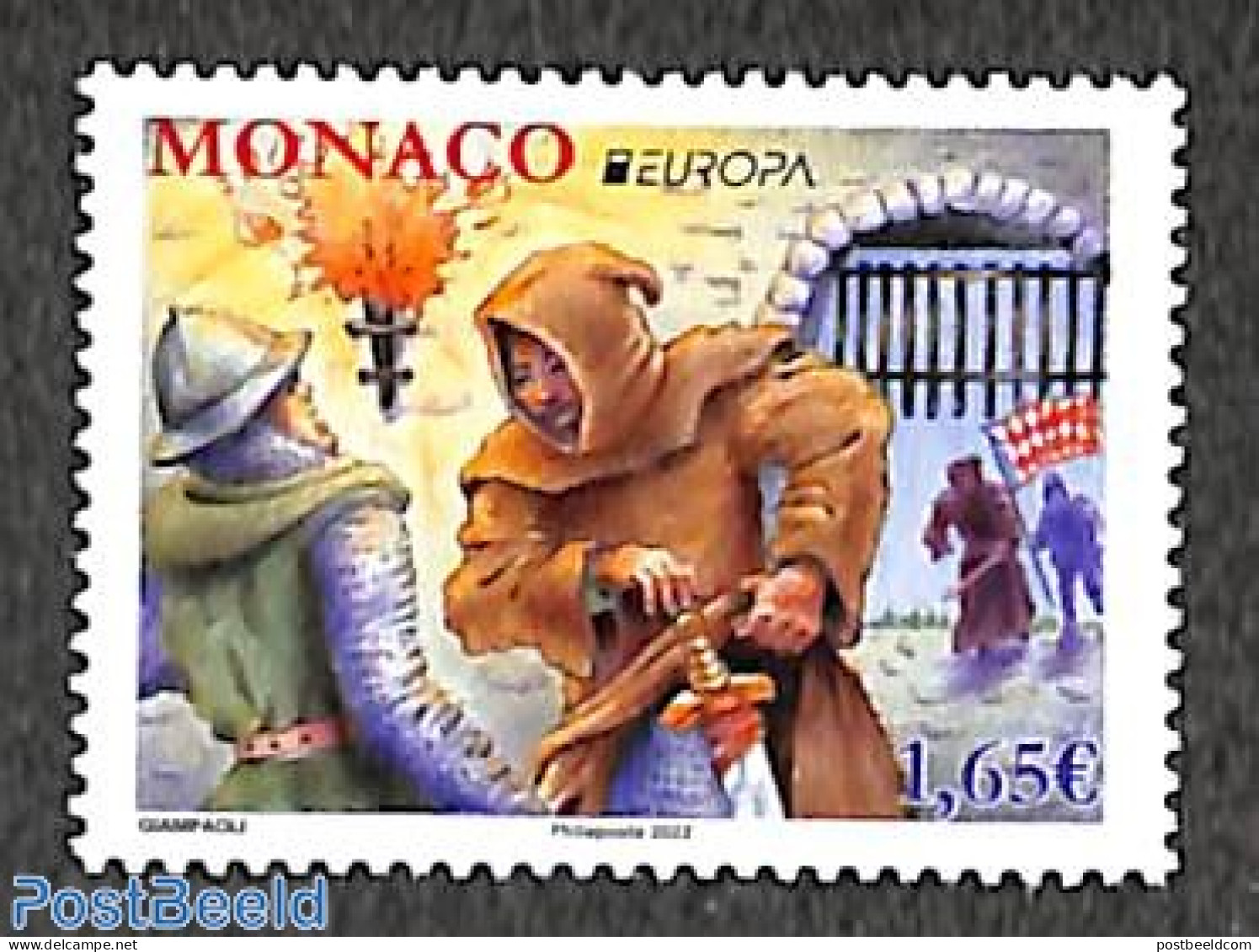 Monaco 2022 Europa, Myths & Legends 1v, Mint NH, History - Europa (cept) - Art - Fairytales - Nuovi