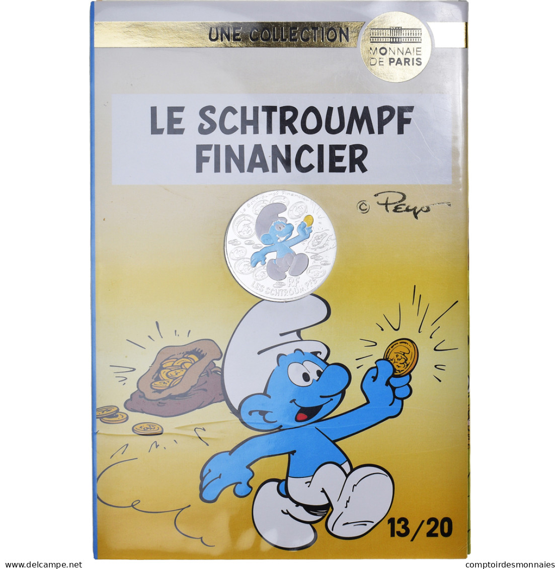 France, Monnaie De Paris, 10 Euro, Le Schtroumpf Financier (13/20), 2020, FDC - Frankreich