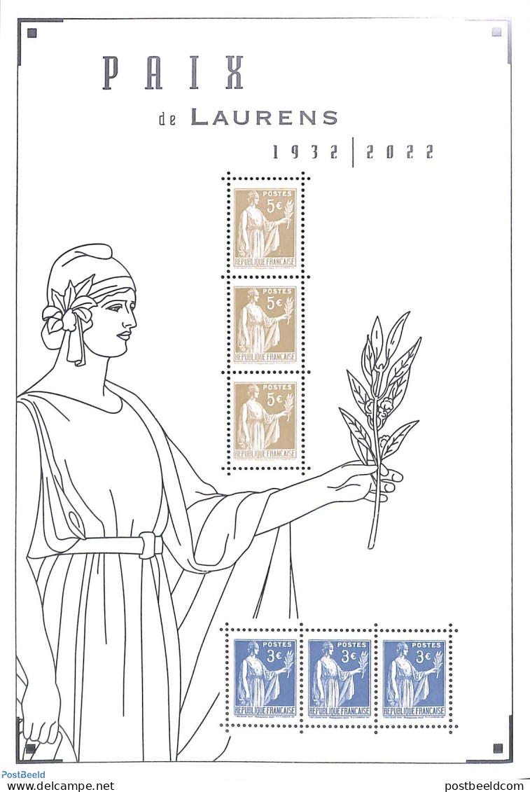 France 2022 Paix De Laurens S/s, Mint NH, Stamps On Stamps - Nuevos