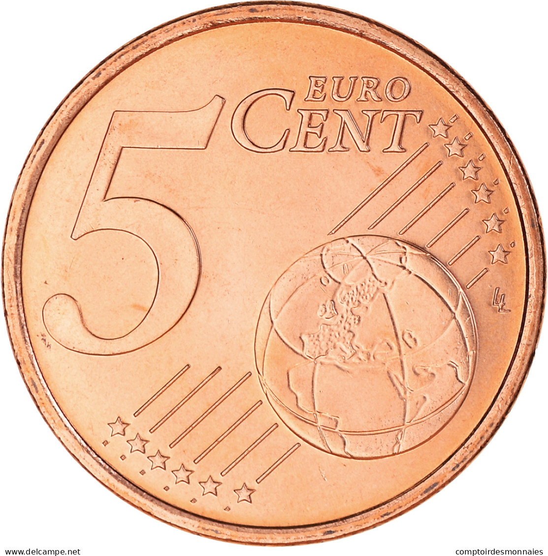 France, 5 Euro Cent, 1999, Paris, BU, FDC, Cuivre Plaqué Acier, KM:1284 - Frankreich