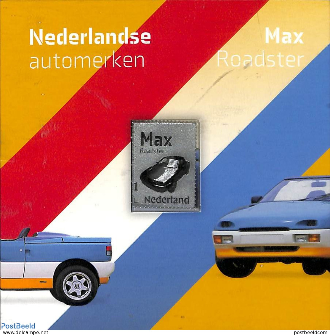 Netherlands 2023 Max Roadster, Silver Stamp In Special Pack, Mint NH, Transport - Automobiles - Ungebraucht