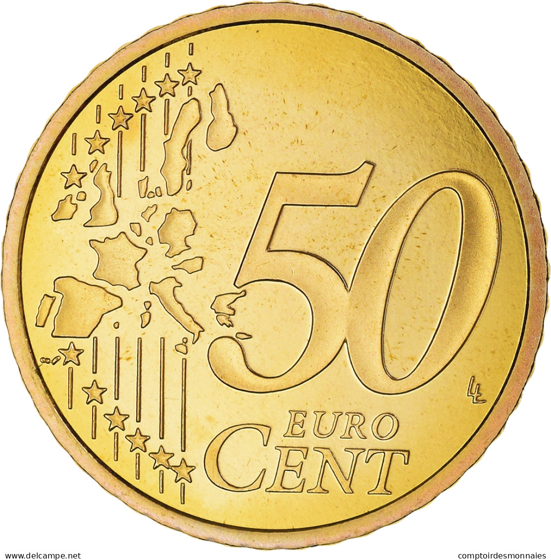 France, 50 Euro Cent, 2000, Paris, Proof / BE, FDC, Laiton, Gadoury:6., KM:1287 - Frankreich
