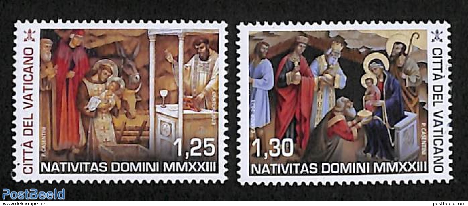 Vatican 2023 Christmas 2v, Mint NH, Religion - Christmas - Neufs