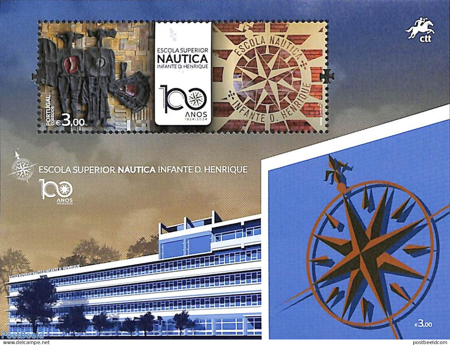 Portugal 2024 Nautical School S/s, Mint NH, Science - Education - Neufs