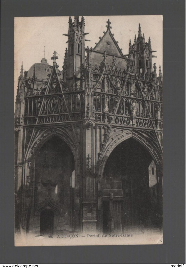 CPA - 61 - Alençon - Portail De Notre-Dame - Circulée - Alencon